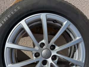 Roti / Jante 5x112 R17 ET 36 7.5J cu cauciucuri de vara 225/60/17 DOT 4723 profil 7.2mm impecabile — miniatura 4
