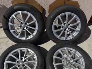 Roti / Jante 5x112 R17 ET 36 7.5J cu cauciucuri de vara 225/60/17 DOT 4723 profil 7.2mm impecabile — miniatura 9