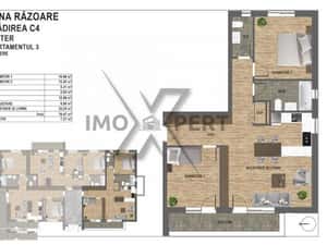 Apartament 3 camere, orientare sud bloc nou zona Vivo Mall