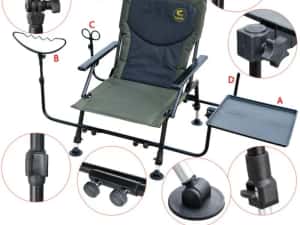 Scaun de Feeder Baracuda cu Accesorii TFC025
