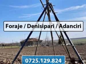 Foraje de mica adancime, puturi de mare adancime, denisipari foraje
