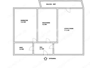 Apartament cu 2 camere 63 mp utili pe Mihai Viteazul din Sibiu — miniatura 4