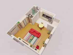 IMI Residence - Comision 0 - Apartament cu o camera, 38 mp - loc parcare inclus — miniatura 4