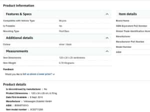 Bare transversale VW Passat B6 - B7 noi-noute sigilate in cutie — miniatura 10