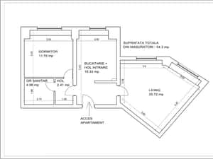 Apartament 2 camere, Direct proprietar, Calea Călărașilor 54mp. — miniatura 2