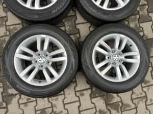 Jante aliaj 5x112mm, anvelope vara 215/60 R16 VW Sharan, Tiguan, Passat, Skoda, Seat — miniatura 4