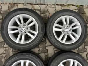 Jante aliaj 5x112mm, anvelope vara 215/60 R16 VW Sharan, Tiguan, Passat, Skoda, Seat — miniatura 5