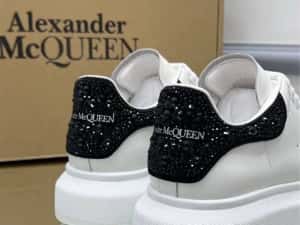Adidasi crystals Alexander McQueen cu pietricele piele naturala — miniatura 2