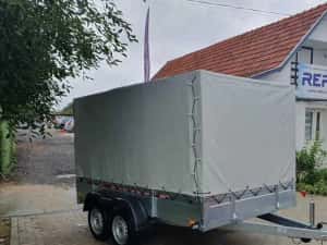 Remorca Repo cu prelata, carte rar, nr. rosu — miniatura 5