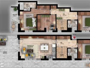 DUPLEX 5CAM. IN BLOC FINALIZAT P+4 / TRIPAN, VATA BAZALTICA! — miniatura 3
