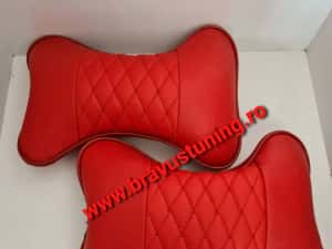 Perne  tetiere auto set 2 buc PIELE ECOLOGICA husa auto — miniatura 5