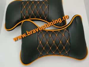Perne  tetiere auto set 2 buc PIELE ECOLOGICA husa auto — miniatura 6