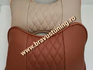 Perne  tetiere auto set 2 buc PIELE ECOLOGICA husa auto — miniatura 10