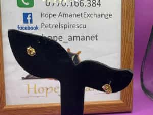 HOPE AMANET P2-Cercei din aur de 14k/1.20 gr — miniatura 2