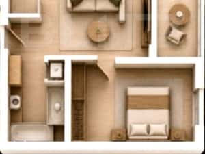 Apartament 2 camere, 51 mp, parcare subterana si Tva inclus, zona Arad — miniatura 3