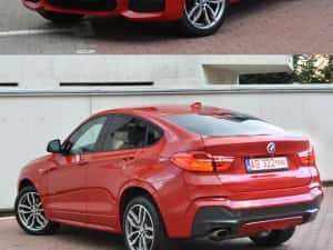 BMW X4 M Paket 4x4 Euro 6 190cp 2.0d individual Distronic Lane Side navigație Garanție Germania Automat moduri încălzire cameră cârlig pedestrian — miniatura 2