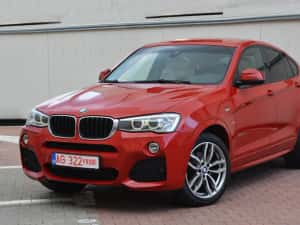 BMW X4 M Paket 4x4 Euro 6 190cp 2.0d individual Distronic Lane Side navigație Garanție Germania Automat moduri încălzire cameră cârlig pedestrian — miniatura 9