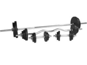 Banca multifunctionala cu set gantere din cauciuc 108kg — miniatura 10