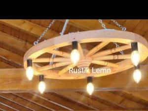 Lustre rustice din lemn — miniatura 4