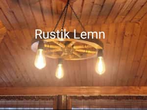 Lustre rustice din lemn — miniatura 7