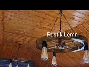 Lustre rustice din lemn — miniatura 8