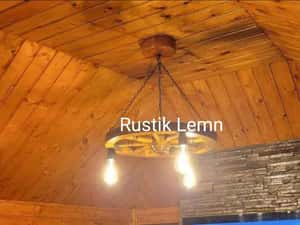 Lustre rustice din lemn — miniatura 9