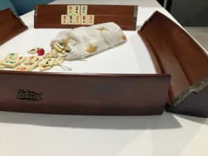 Joc Remi Remy. Table curbate grele din lemn masiv lacuit. NOU — miniatura 1