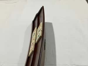 Joc Remi Remy. Table curbate grele din lemn masiv lacuit. NOU — miniatura 7