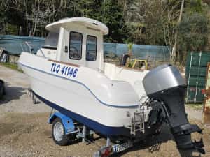 Quicksilver500(5m)Cabina+Mercury 50CP EFI 4T –280h –IMPECABILĂ+Remorca — miniatura 6