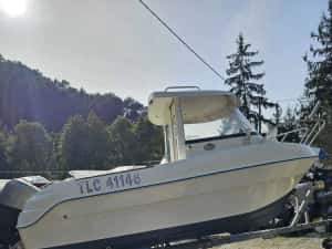Quicksilver500(5m)Cabina+Mercury 50CP EFI 4T –280h –IMPECABILĂ+Remorca — miniatura 7