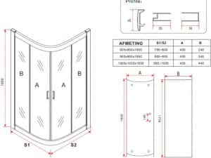 Cabine Dus 80x80 sau 100x100 — miniatura 2