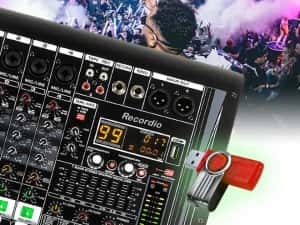 Mixer audio activ amplificat 2 x 450W RMS, 99 Efecte, Bluetooth, USB — miniatura 4