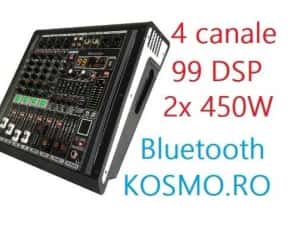 Mixer audio activ amplificat 2 x 450W RMS, 99 Efecte, Bluetooth, USB — miniatura 9