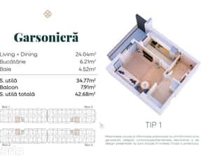 Garsoniera de vanzare, locatie excelenta langa metrou Berceni, Popesti — miniatura 6