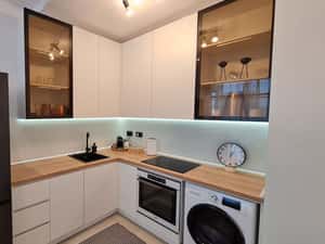 ONE NORTH LOFTS -  2 camere, mobilat ROVERE, GARAJ SI BOXA PE ETAJ — miniatura 3