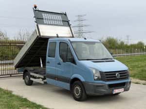 VW Crafter BASCULABIL 3.5t / 6+1 Locuri / Aer conditionat / Euro6 / stare PERFECTA, TVA Deductibil — miniatura 2