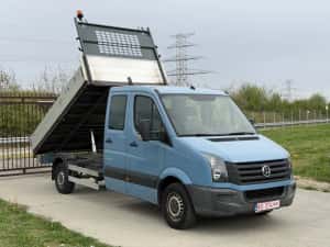VW Crafter BASCULABIL 3.5t / 6+1 Locuri / Aer conditionat / Euro6 / stare PERFECTA, TVA Deductibil — miniatura 10