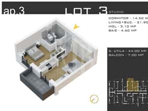 Apartament 2 camere Titan-Theodor Pallady-Metrou N. Teclu — miniatura 4