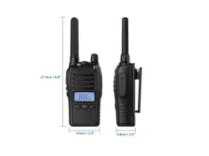 2 x Stație radio portabilă Baofeng PMR446, 16 canale, 0.5 W, USB, 1200 mAh, Model E88/A88 — miniatura 7