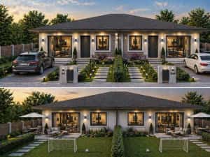 Apartamente în duplex – Parter | 3 camere | Curte proprie — miniatura 4