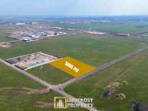 Teren logistic de vânzare 5.000 mp – acces Centura Arad | PUZ aprobat — miniatura 1