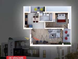 Apartament la cheie + parcare, spre vanzare pe str. Pomilor — miniatura 6