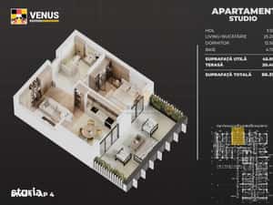 Apartament nou de vanzare, 2 camere tip studio, Patinoar Berceni Arena — miniatura 6