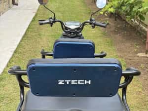 Triciclu Electric Z-TECH ZT-31 cu 2 locuri.DOAR 5 Kilometri Utilizat motor 1500 W 60 V 20 Ah Albastru — miniatura 5