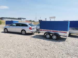 Remorca Auto  Oferta 750 Kg Dublu Ax Cu Prelata  Cargo Platforma  Atv — miniatura 2