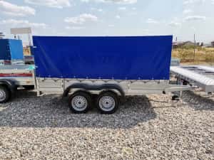 Remorca Auto  Oferta 750 Kg Dublu Ax Cu Prelata  Cargo Platforma  Atv — miniatura 5