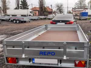 Remorca auto dublu ax 750 kg, remorca repo apicola ATV, carte RAR — miniatura 2