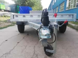 Remorca auto dublu ax 750 kg, remorca repo apicola ATV, carte RAR — miniatura 9