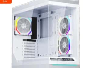 Sigilat ‼️ Carcasa ATX Acvariu cu 3 ventilatoare și afișaj LCD! Opțional sursa 750w — miniatura 3