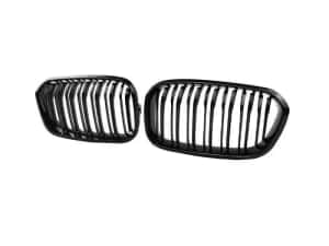 Set 2 grile duble M negru BMW Seria 1 facelift F20 F21 2015-2019 — miniatura 2